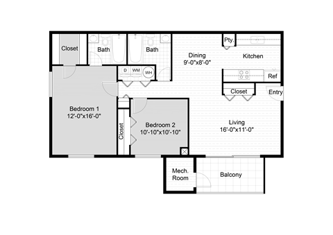 The Lee Floor Plan at Summit Kings Mill, Fredericksburg